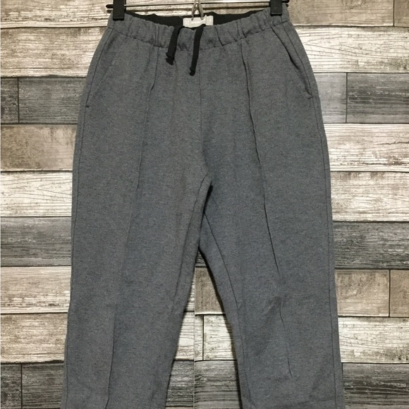 Everlane Drawstring Pants Women’s S Gray (Inseam 25.5) Stretch Crop - Picture 5 of 10